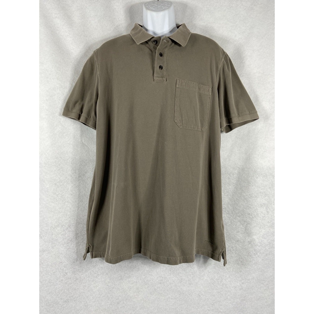 Filson Polo Shirt Men's XL Gray Short Sleeve 100% Cotton Casual